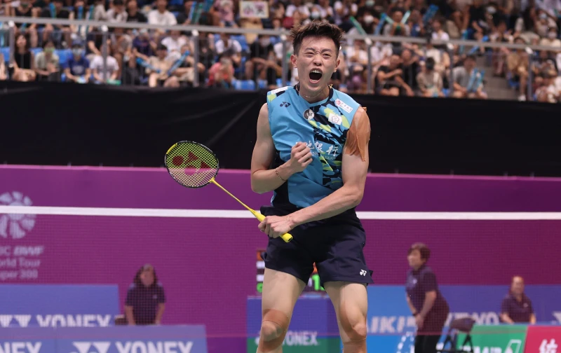 林俊易打敗去年冠軍闖進中國大師賽決賽。資料照片