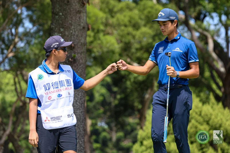 業餘選手謝承洧以三回合總桿204桿-12暫並列第三,也是台灣選手最佳。Tpga/林聖凱攝影