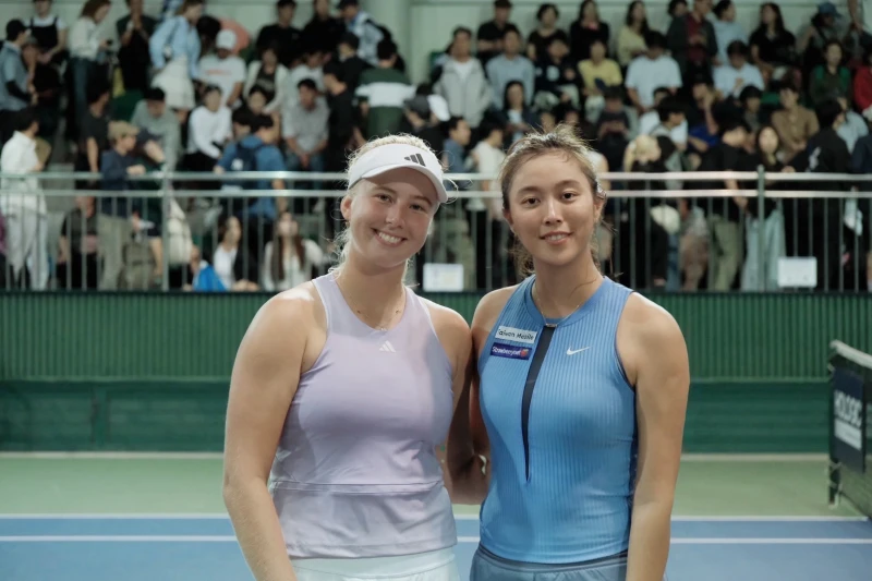 詹皓晴組合可惜無緣南韓公開賽女雙決賽。劉雪貞提供