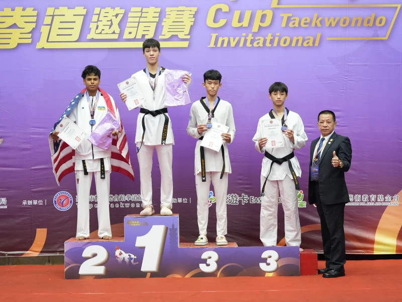 蔡宇豪在17歲以上男子68公斤級奪下冠軍。大會提供