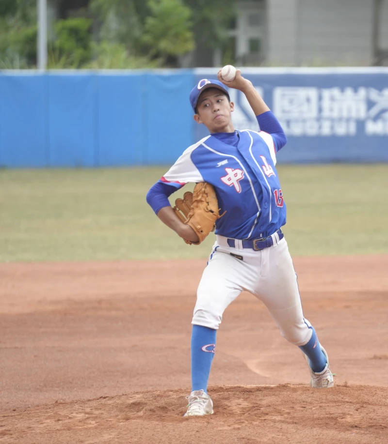 中山先發左投陳昶叡3局3K無失分。大會提供