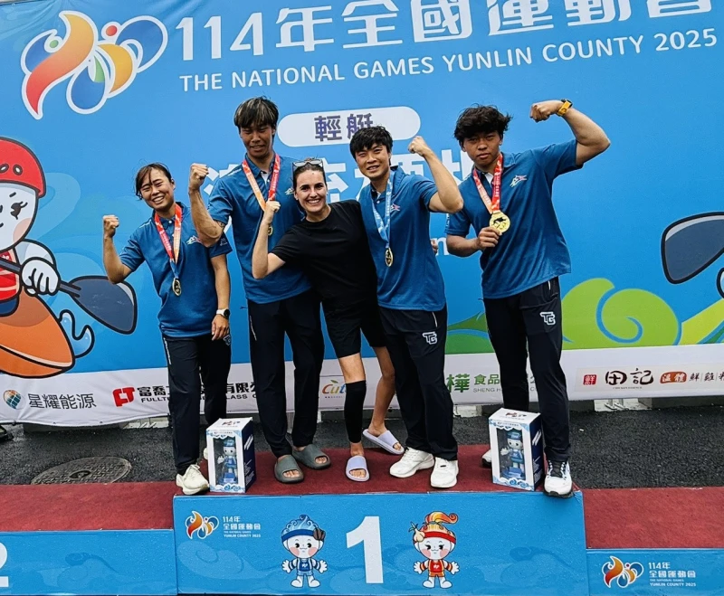 臺中市代表隊於今單日進帳4金完成驚人的金牌大滿貫。台中市運動局提供