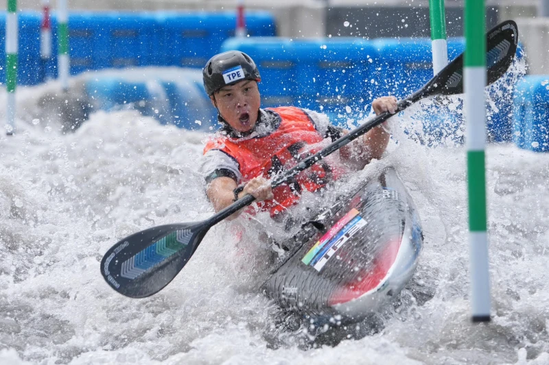 台中市選手力克宜蘭陰雨天氣成功在今日賽事摘金奪冠。台中市運動局提供
