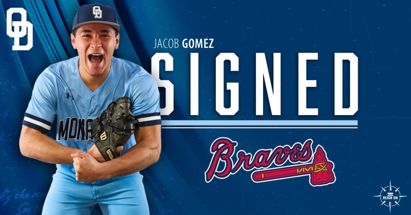 亞特蘭大勇士高階1A球隊上個月底與一名左投戈梅茲（Jacob Gomez）分道揚鑣。摘自推特