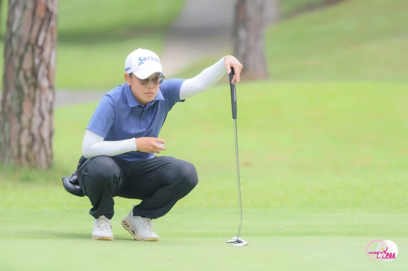 陳伶潔首回合打出67桿-5暫時並列第三。Tlpga/葉勇宏攝