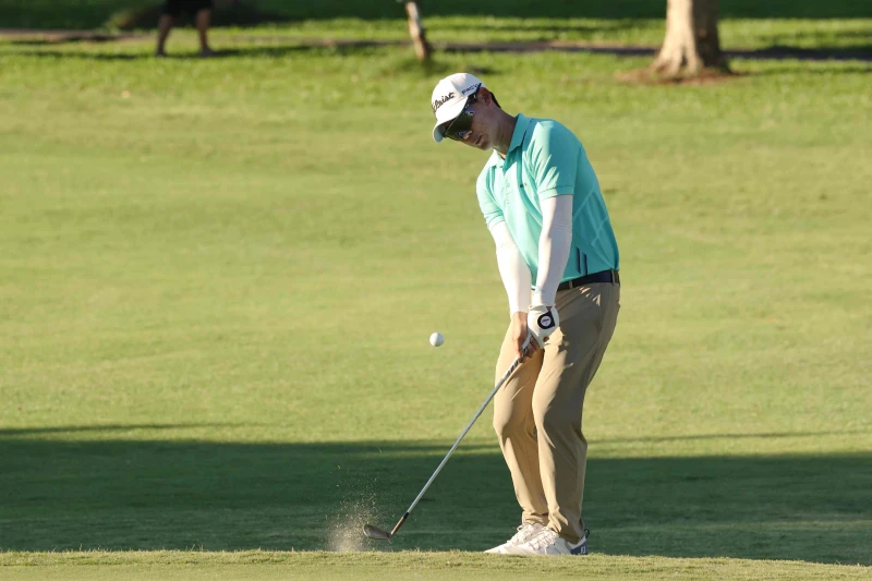 泰國選手傑尼瓦塔納隆打出低於標準桿4暫居第二。三商名人賽大會提供