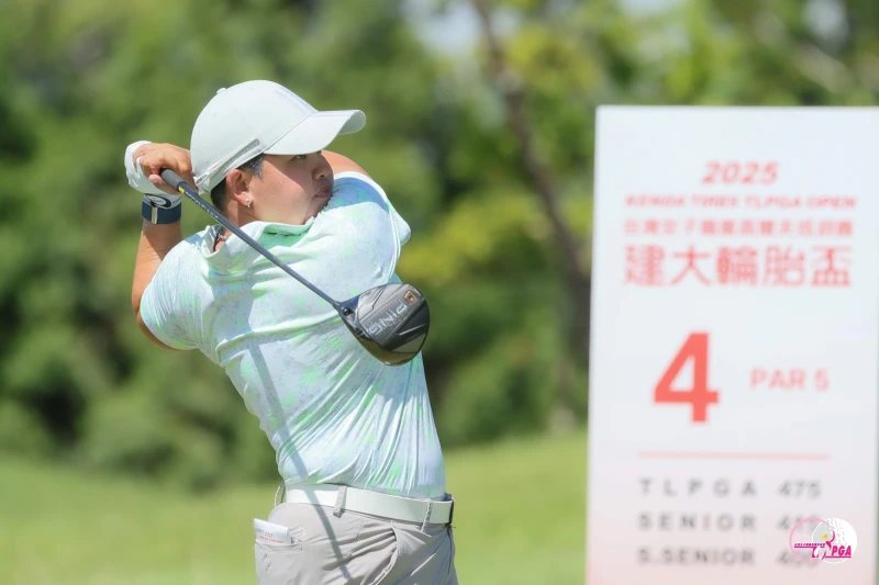 泰國選手帕查拉朱達P.K. Kongkraphan以兩回合總桿135桿-9暫並列第二。Tlpga／葉勇宏攝