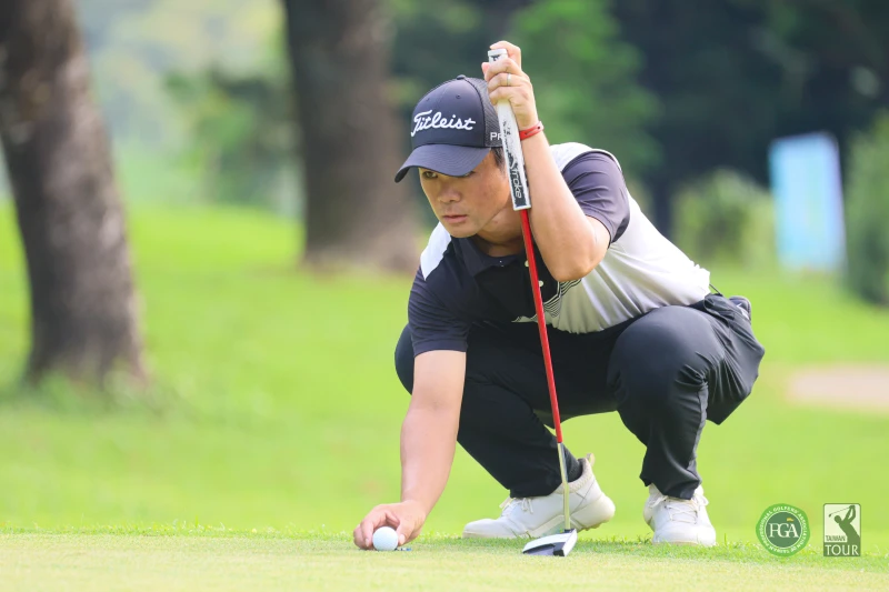 日本選手森岡俊一郎第一回合以68桿-4暫並列第四。Tpga／林聖凱攝影