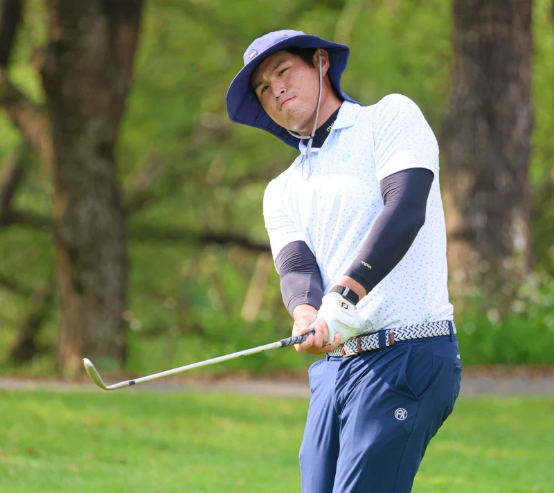 蔡凱任第一回合抓6鳥無柏忌以66桿-6暫並列第一。Tpga／林聖凱攝影