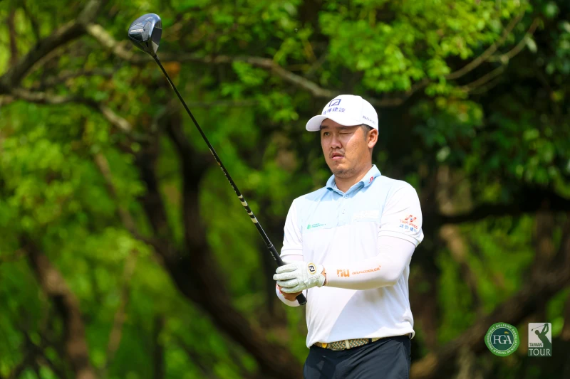 何祐誠以兩回合137桿-7暫並列第一。Tpga／林聖凱攝影