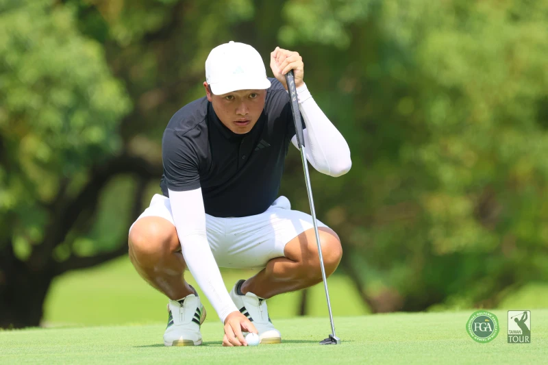 陳裔東以三回合總桿206桿-10落後一桿暫居第二。Tpga／林聖凱攝影