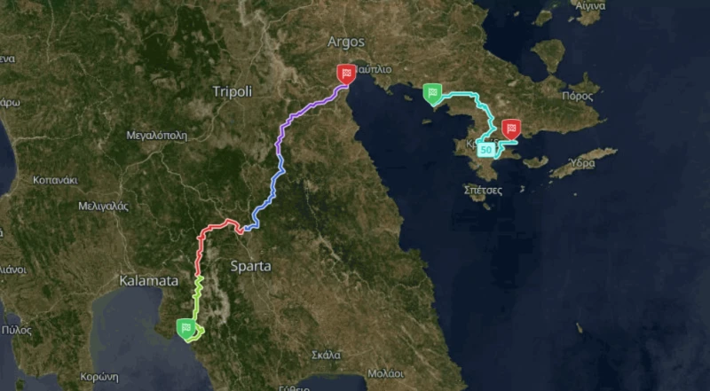 全賽段路線。陳彥博提供