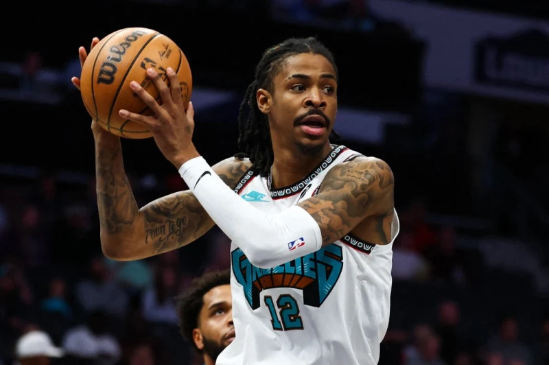灰熊當家球星莫蘭特（Ja Morant）又傷了！法新社