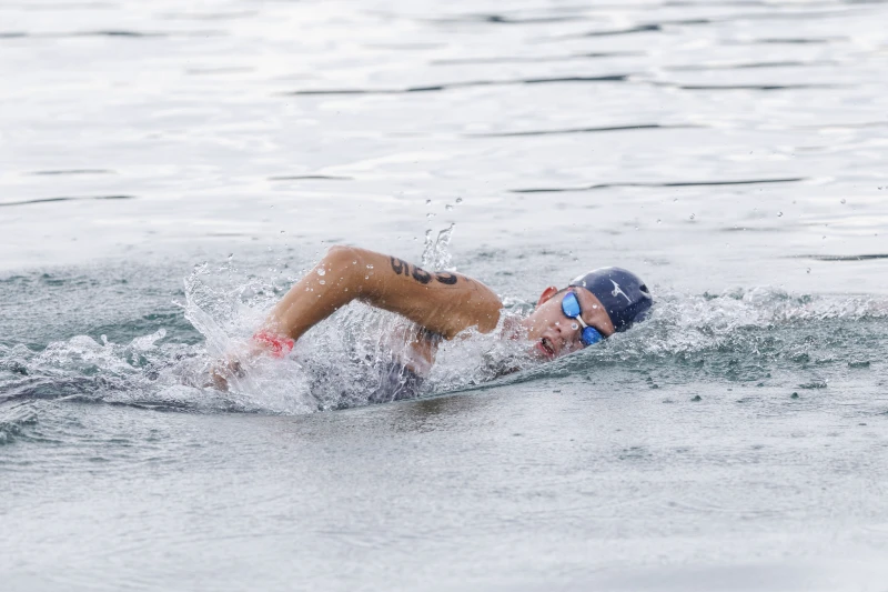 新北市選手卓承齊在114全運會游泳競賽公開水域榮獲男子組10公里金牌。新北市政府體育局提供
