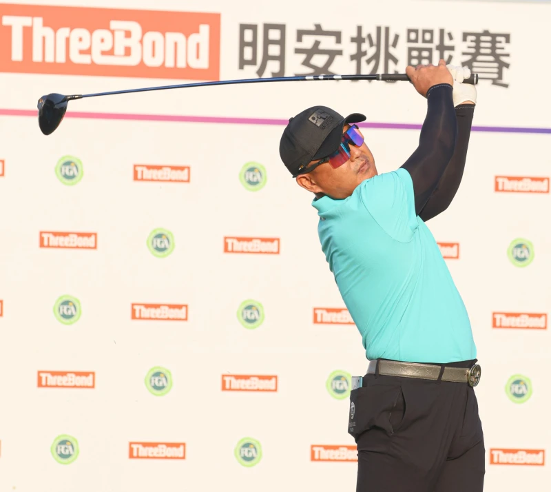 蔡辰鍇第一回合以69桿-3暫並列第二。Tpga／林聖凱攝影