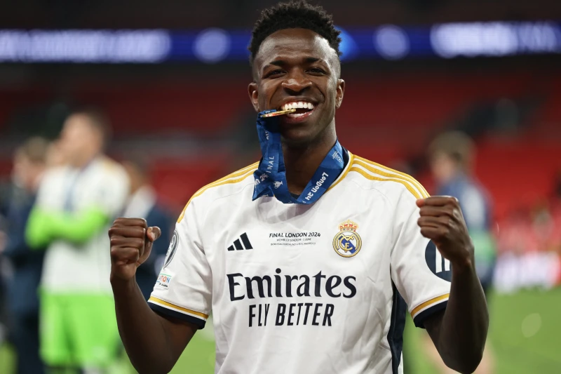 皇馬的巴西球星維尼修斯（Vinicius Jr.）在馬德里豪宅遭火災。法新社