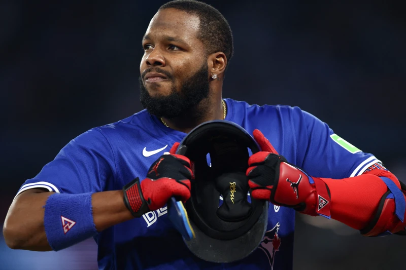 葛雷諾（Vladimir Guerrero Jr.）兩場比賽合計7打數無安打。法新社