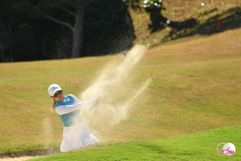 張亞琦 於京懋盃三回合打出總桿202-14佳績與俞涵軒並列第二。Tlpga／陳宏佳攝