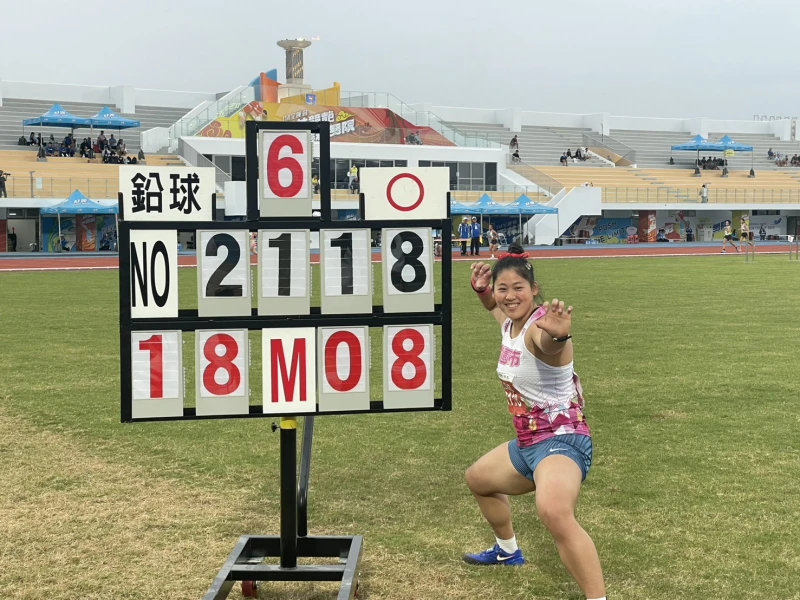 江靜緣締造新全國紀錄。吳敏欣攝