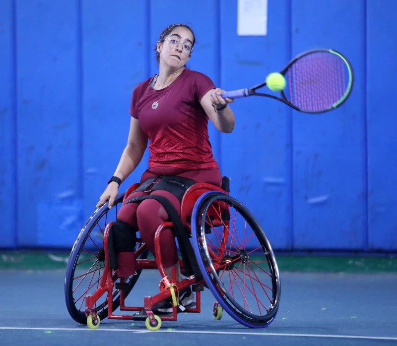 本屆臺北網球公開賽女單頭號種子最終拿下雙打冠軍。南野子國際整合行銷股份有限公司提供