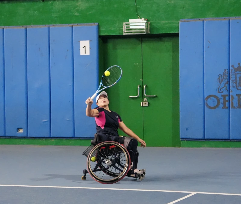 李宛靜對網球癡迷即使要犧牲許多東西也在所不惜。南野子國際整合行銷股份有限公司提供