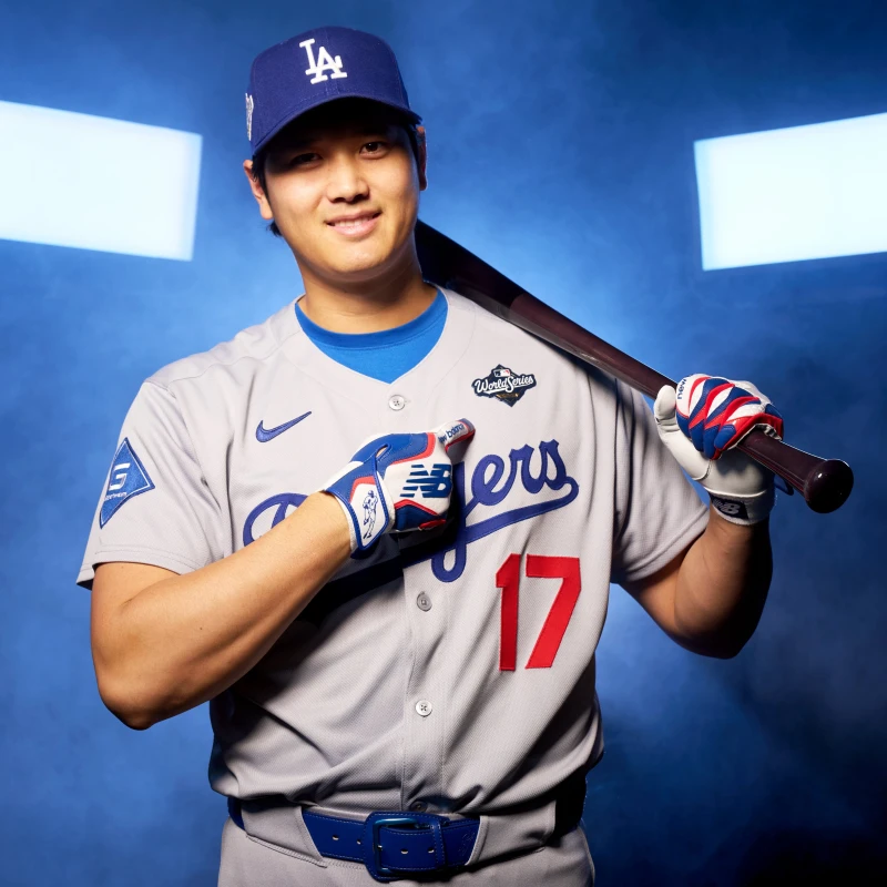 大谷翔平（Shohei Ohtani）已為世界大賽做好準備。摘自ＭＬＢ推特