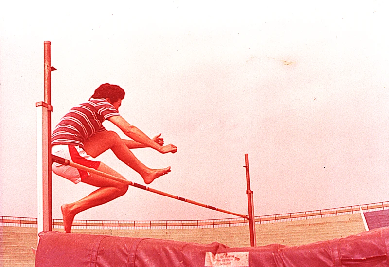 賴麗琴在田徑也有不凡表現。台灣籃球名人堂提供