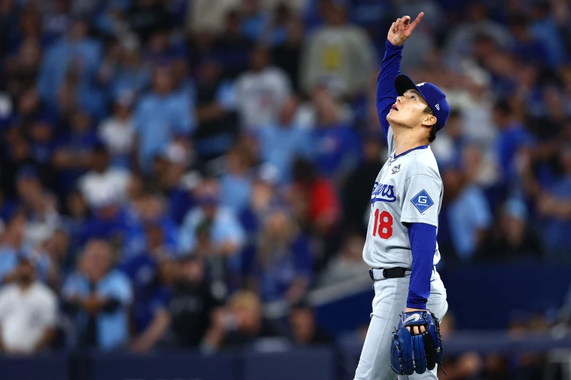洛杉磯道奇王牌山本由伸今在世界大賽G2繳出完投勝。法新社