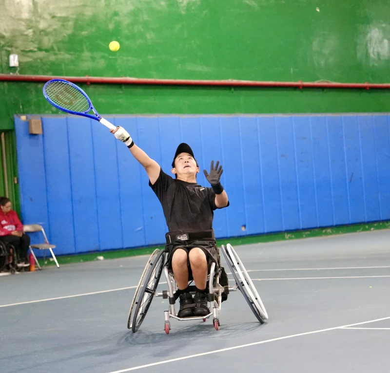 昨天頸部受傷的宇佐美慧今天表現回穩帶走Quad組單打冠軍。南野子國際整合行銷股份有限公司提供