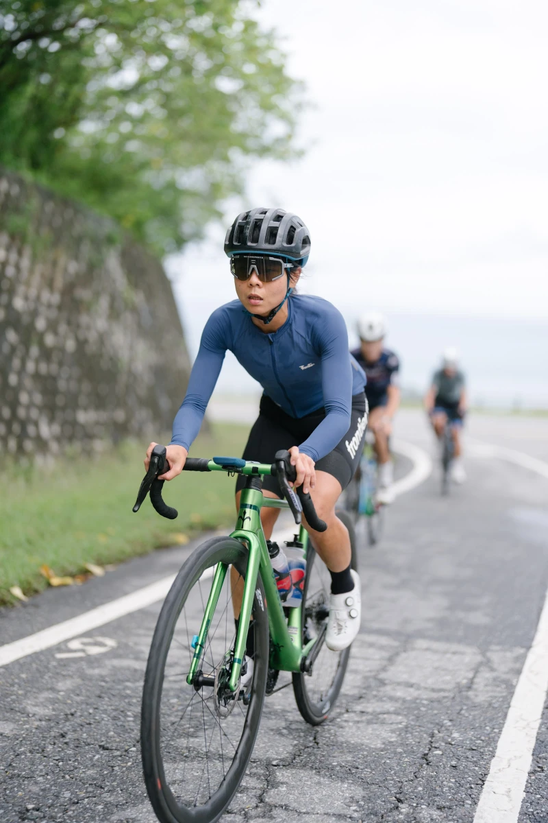 許書瑋三年前還只是一位防護員。中華民國自行車騎士協會提供