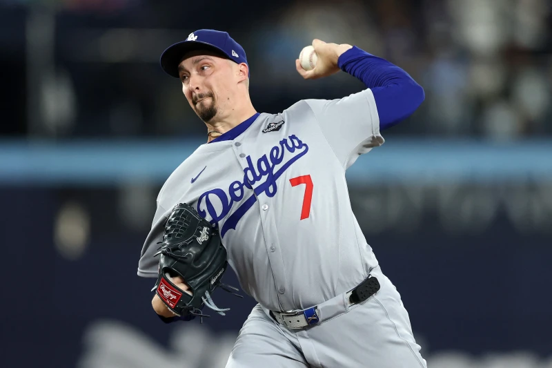 道奇的先發投手Snell狀態炸裂!本季4場先發3勝1敗,防禦率僅2.42,三振能力更是頂尖,每局11.08次三振。法新社