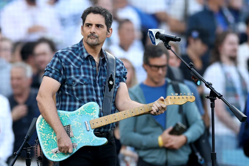 只要道奇在世界大賽舞台邀請鄉村歌手派斯里(Brad Paisley)領唱國歌,那天的比賽必會進入延長賽。法新社