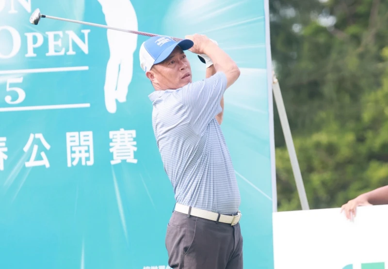 蔡啟煌是2025富邦長春公開賽完成二輪比賽後,成績排名最高的台灣選手。大會提供