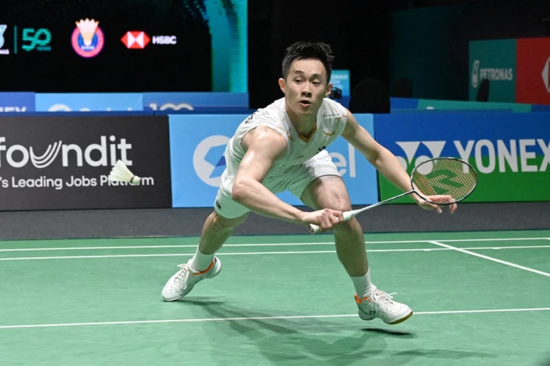 戚又仁是唯一在德國賽晉級男單16強的台將。法新社