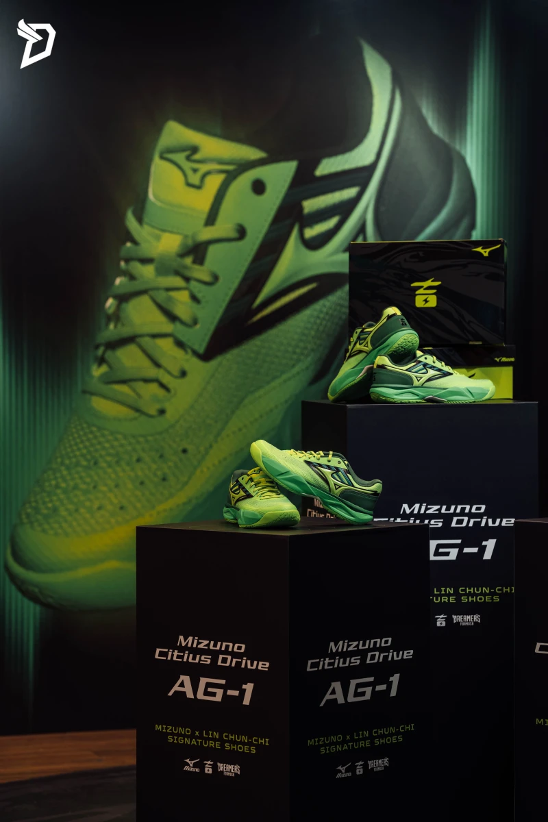 Mizuno Citius Drive Ag1 ，以林俊吉的球風為靈感從速度出發，打造靈活與穩定的極致平衡 。官方提供