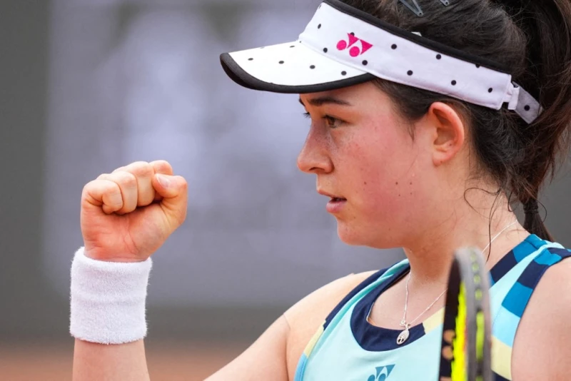 葛藍喬安娜終於打進WTA賽女單4強。法新社