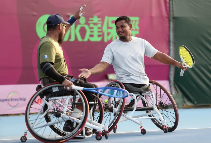去年永達盃男雙冠軍成員Mohamad Yusshazwan Yusoff（右）再闖冠軍戰。南野子國際整合行銷股份有限公司提供