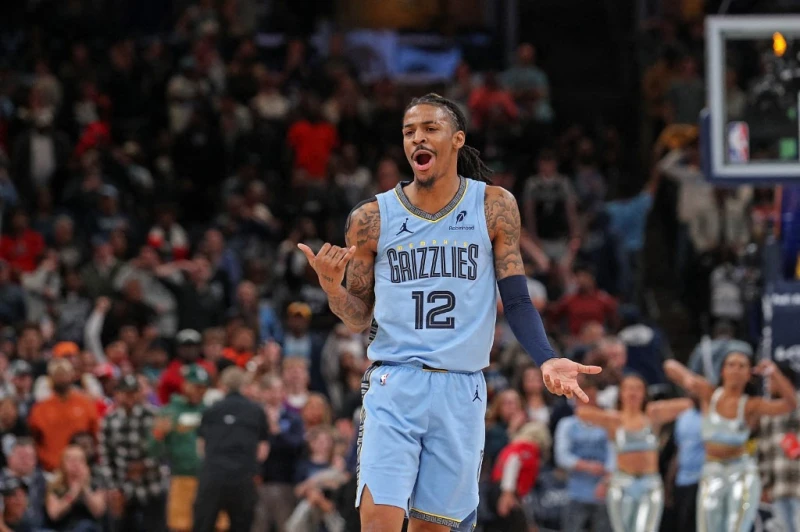 莫蘭特開嗆教練遭灰熊禁賽1場處分。法新社