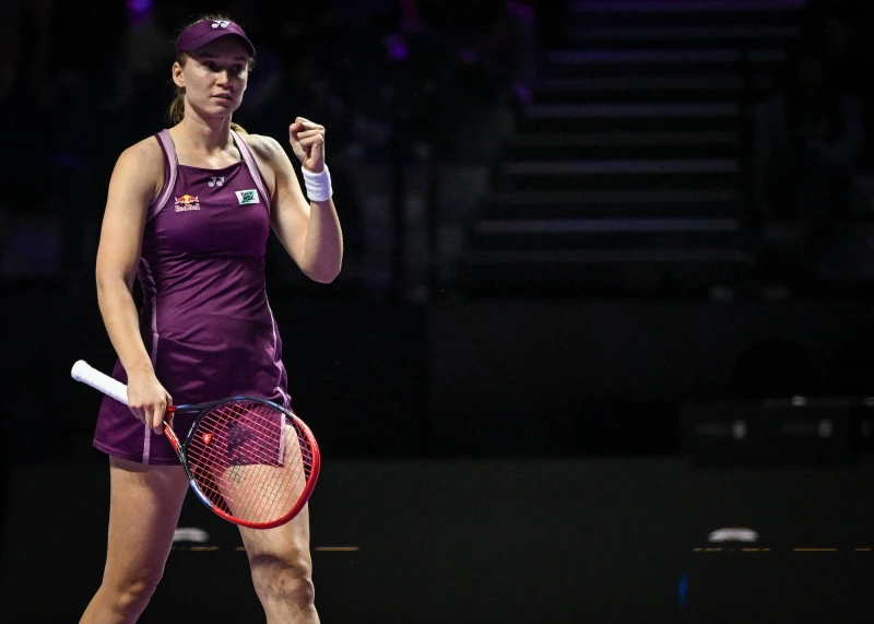 蕾芭金娜最後才取得參賽權，但卻率先晉級四強。法新社