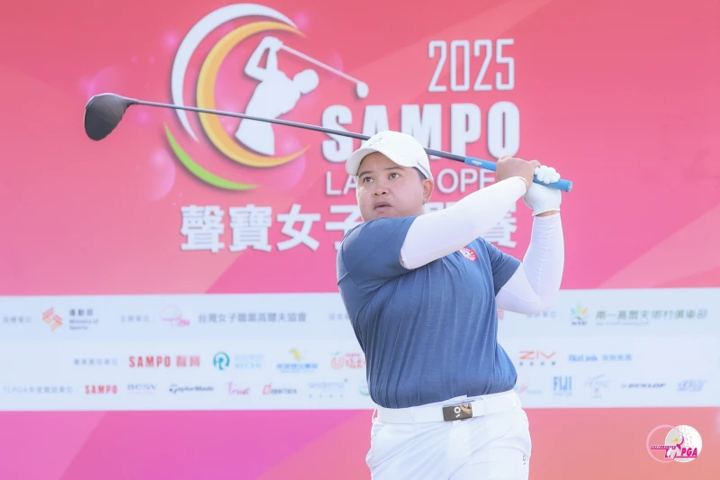 泰國帕查拉朱達P.K. Kongkraphan以兩回合總桿141桿-3暫並列第三。Tlpga／葉勇宏攝