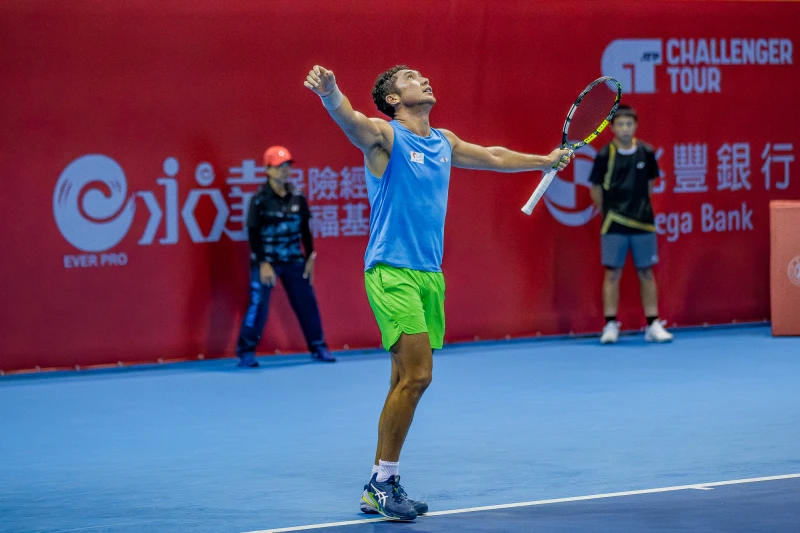 澳洲22歲球員麥凱布(James McCabe)力戰三盤晉4強。海碩整合行銷提供