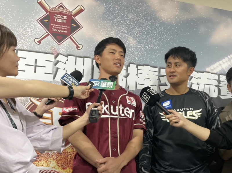 辰己涼介來台想履行投球的諾言。吳敏欣攝