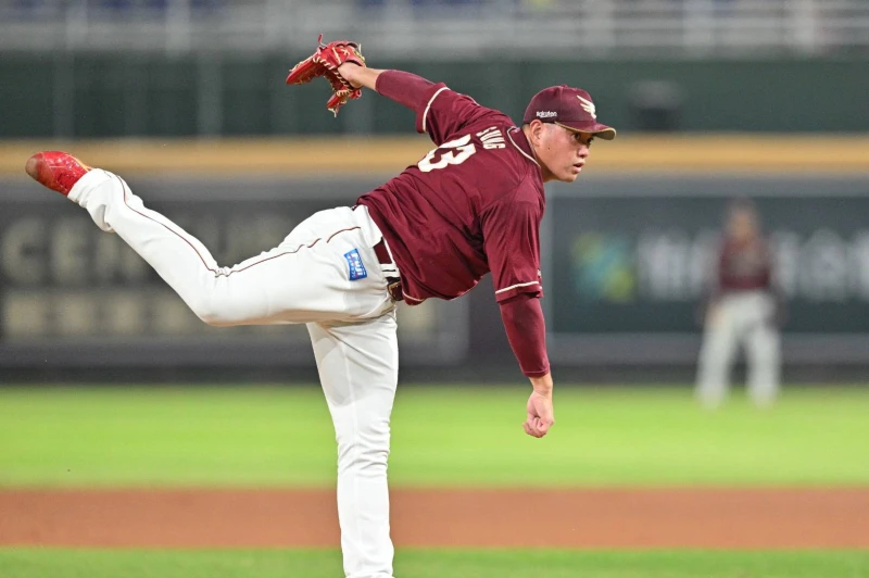 宋家豪只用8球完成中繼1局任務。桃園市政府提供