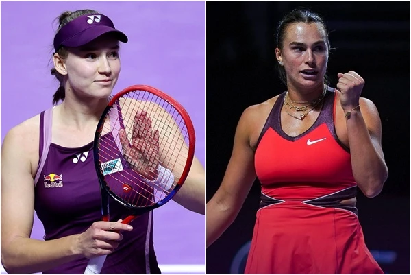 莎芭蓮卡(右)vs.蕾芭金娜將競爭女網史上最高1.6億台幣獎金。合成照片