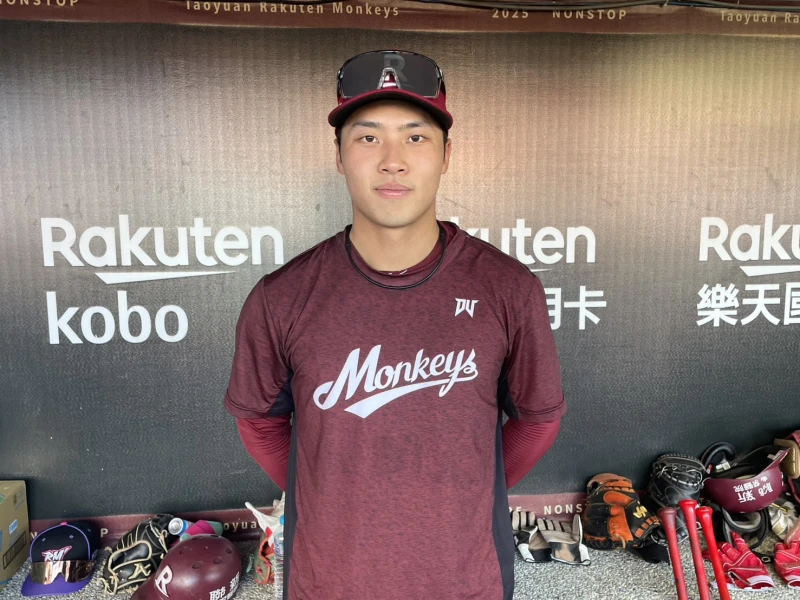 許賀捷出戰桃園亞洲職棒交流賽。吳敏欣攝