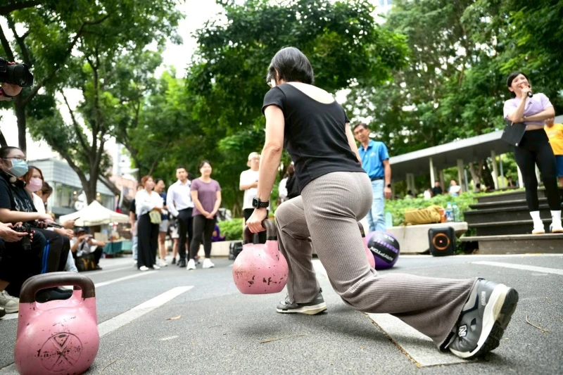 草悟道熱血開練民眾搶先體驗。臺中市政府運動局提供