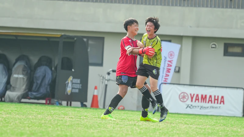 蔡侑辰黃手榴彈戰術奏效，幫小惡魔足球俱樂部贏下關鍵勝利闖全國賽。大會提供