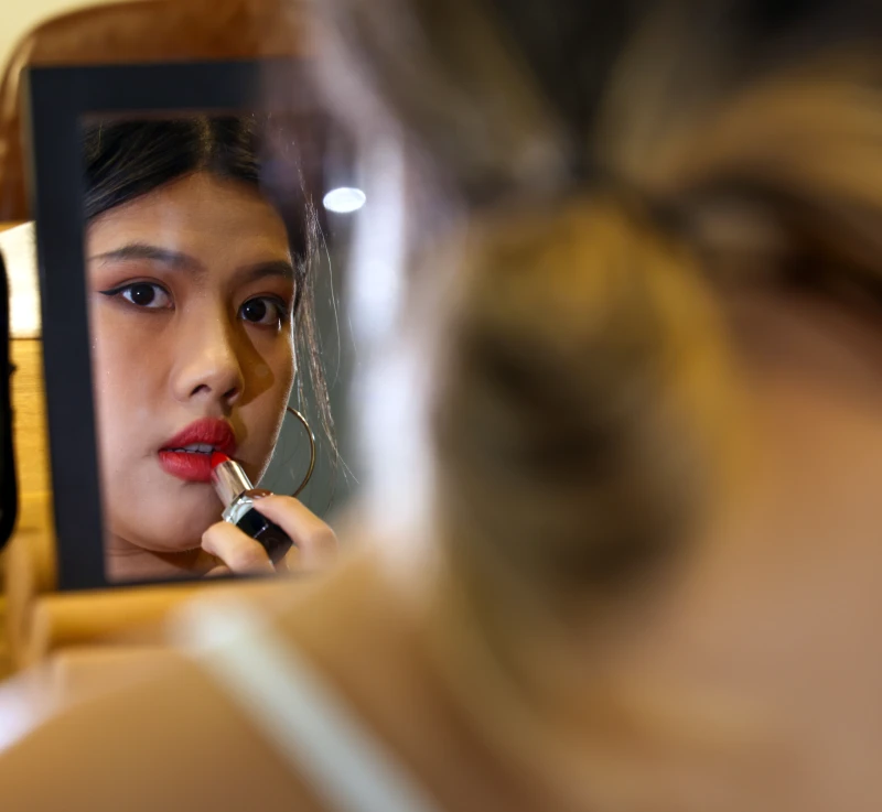 海莉的豐唇特別性感。特約記者 郭運復/攝影