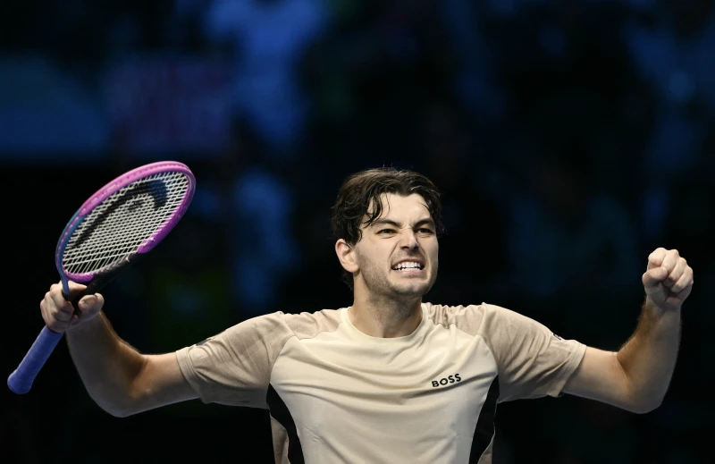 世界第6、美國網球名將弗里茨（Taylor Fritz）拿下ATP年終總決賽首勝。法新社