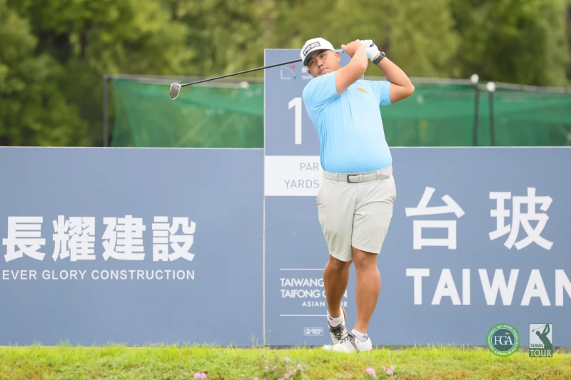 泰國選手chanat sakulpolphaisan第一回合以68桿 4暫並列第三。Tpga／林聖凱攝影